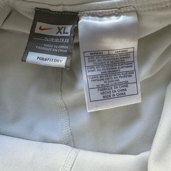 Nike White Tennis Skirt, Size XL - Picture 5 of 5